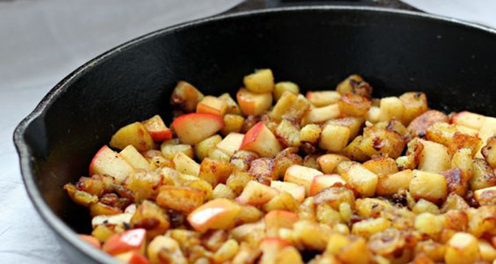 paleo recipes, paleo diet, Paleo Caramelized Potato Apple Hash, potato apple hash